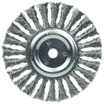 imagen de Weiler Roughneck 08775 Wheel Brush - 6 in Dia - Knotted - Stringer Bead Steel Bristle