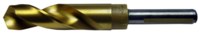 imagen de Chicago-Latrobe 190C-TN 1 in Reduced Shank Drill 53664 - Right Hand Cut - Split 118° Point - TiN Finish - 6 in Overall Length - 3.125 in Spiral Flute - M42 High-Speed Steel - 8% Cobalt