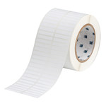 imagen de Brady THT-4-351-10 Rollo de etiquetas troqueladas para impresoras - 1.5 pulg. x 1/4 pulg. - Vinilo - Blanco - B-351