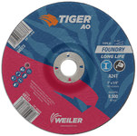imagen de Weiler Tiger AO Rueda de desbaste con centro hundido 68372 - 7 pulg. - Óxido de aluminio - 24 - T