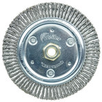 imagen de Weiler Roughneck 09100 Wheel Brush - 7 in Dia - Knotted - Stringer Bead Steel Bristle