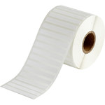 imagen de Brady THT-151-499-1.5-SC Rollo de etiquetas troqueladas para impresoras - 2 pulg. x 2 pulg. - Nailon - Blanco - B-499