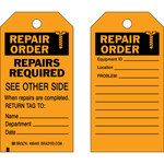 imagen de Brady 86449 Negro sobre naranja Poliéster/papel Etiqueta de mantenimiento - Ancho 3 pulg. - Altura 5 3/4 pulg. - B-837
