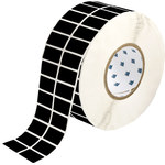 imagen de Brady THT-6-8591-10-BK Rollo de etiquetas troqueladas para impresoras - 1.5 pulg. x 0.75 pulg. - Poliéster - Negro - B-8591