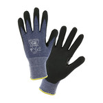 imagen de West Chester Barracuda 715HNFR Blue/Black Large Cut-Resistant Gloves - ANSI A3 Cut Resistance - Nitrile Palm & Fingers Coating - 715HNFR/L