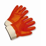 imagen de West Chester Orange Large Chemical-Resistant Gloves - 10 in Length - Smooth Finish - 1017OR