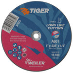 imagen de Weiler Tiger Cut-Off Wheel 57075 - Type 1 (Straight) - 4 in - Aluminum Oxide - 60 - T