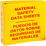 imagen de Brady Prinzing Carpeta de hojas de datos GHS y MSDS 2028 - Inglés/Español - Rojo sobre amarillo - 46076