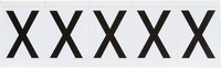 imagen de Brady 9714-X Etiqueta en forma de letra - X - Negro sobre blanco - 1 13/16 pulg. x 2 1/4 pulg. - B-946
