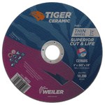 imagen de Weiler Tiger Ceramic Cutoff Wheel 58302 - Type 1 (Straight) - 6 in - Ceramic - 60