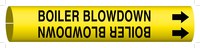 imagen de Brady 4015-F Marcador de tubería con correa - 6 pulg. to 7 7/8 pulg. - Agua - Plástico - Negro sobre amarillo - B-915