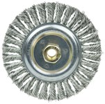 imagen de Weiler Dually 79814 Wheel Brush - 6 in Dia - Knotted - Stringer Bead Stainless Steel Bristle