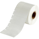 imagen de Brady THT-127-461-1.5-SC Rollo de etiquetas troqueladas para impresoras - 0.75 pulg. x 2.2 pulg. - Poliéster - Transparente/Blanco - B-461