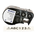 imagen de Brady M4C-750-595-CL-BK Etiquetas para todo tipo de clima - 0.75 pulg. x 20 pies - Vinilo - Negro sobre transparente - B-595