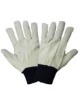 imagen de Global Glove C120 Blanco Grande Lona/Algodón Guantes de trabajo - Pulgar tipo ala - c120 mens