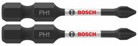 imagen de Bosch Impact Tough #1 Phillips Broca de potencia ITPH1202 - Acero De Aleación - 2 pulg. Longitud - 63842