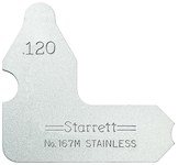 imagen de Starrett Acero Medidor de radio - 167-120