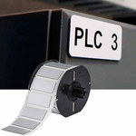 imagen de Brady B30EP-172-593-BK Rollo de etiquetas troqueladas para impresoras - 0.59 pulg. x 1.77 pulg. - Poliéster - Negro - B-593