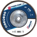 imagen de Weiler Tiger Paw Tipo 27 - Zirconia - 7 pulg. - 40 - Grueso - 51168