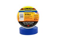 imagen de 3M Scotch 35-BLUE-3/4 Blue PVC Insulating Tape - 3/4 in x 66 ft - 0.75 in Wide - 7 mil Thick - 10836