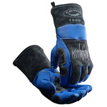 imagen de PIP Caiman 1520 Azul Grande Dividir Cuero vacuno Guante para soldadura - 710927-15205