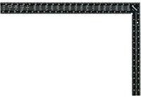 imagen de Starrett Acero Plaza de la viga - longitud de 24 pulg. x 16 pulg. - ancho de 2 pulg., 1-1/2 pulg. - espesor de 1/8 pulg. - RS-24