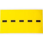 imagen de Brady 3460-DSH Etiqueta de puntuación - Perforar - Negro sobre amarillo - 1 3/4 pulg. x 5 pulg. - B-498