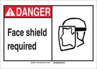 imagen de Brady B-302 Poliéster Rectángulo Cartel de PPE - 7 pulg. Ancho x 5 pulg. Altura - Laminado - 120627