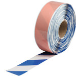 imagen de Brady ToughStripe Max Azul/Blanco Cinta de marcado - 3 pulg. Anchura x 100 pies Longitud - 0.050 pulg. Espesor - 64048