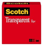 imagen de 3M Scotch 600 Transparente Cinta de sellado de cajas - 3/4 pulg. Anchura x 1296 pulg. Longitud - 2.3 mil Espesor - 07457