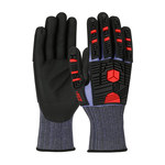 imagen de PIP G-Tek PolyKor X7 16-MP585 Blue/Black Large Cut-Resistant Gloves - ANSI A5 Cut Resistance - Neofoam Palm & Fingers Coating - 16-MP585/L