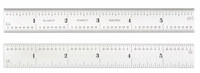 imagen de Starrett Acero templado para muelles Regla de acero - longitud de 6 pulg. - ancho de 3/4 pulg. - espesor de 3/64 pulg. - C607R-6