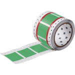 imagen de Brady Permasleeve 2HX-1000-2-GR-S Funda de impresora troquelada - 1.969 pulg. x 1.236 pulg. - Verde - B-7642