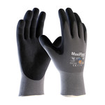 imagen de PIP MaxiFlex Ultimate AD-APT 42-874 Gris/Negro Grande Lycra/Nailon Guantes de trabajo y uso general - Longitud 8.7 pulg. - 616314-19242