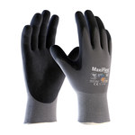 imagen de PIP MaxiFlex Ultimate AD-APT 42-874 Gray/Black Small Lycra/Nylon Work & General Purpose Gloves - ANSI A1 Cut Resistance - Nitrile Palm & Fingers Coating - 8.1 in Length - 42-874/S