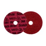 imagen de 3M Scotch-Brite Juego de destornilladores de precisión Rojo Disco autoadherente de precisión para acondicionamiento de superficies - Juego de destornilladores de precisión - 5 pulg. - Mediano - 89219