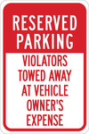 imagen de Brady B-555 Aluminio Rectángulo Cartel de información, restricción y permiso de estacionamiento Blanco - 12 pulg. Ancho x 18 pulg. Altura - 124383