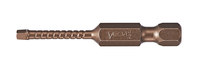 imagen de Vega Tools Impactech #1 Cuadrado Potencia Broca impulsora P150R1A-C1 - Acero S2 Modificado - 2 pulg. Longitud - Bronce Gunmetal acabado - 02066