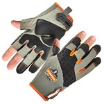 imagen de Ergodyne ProFlex Tena-Grip 720 Gray/Black/Orange Large Synthetic EVA Foam/Leather Work Gloves - 17114
