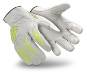 imagen de HexArmor Chrome Series 4081 Blanco/amarillo 6 Cuero de Piel de cabra/SuperFabric Piel de cabra Corte y Cosido Guantes resistentes a cortes - 4081 sz 6