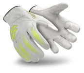 imagen de HexArmor Chrome Series 4081 White/Yellow 6 Goatskin Cut and Sewn Cut-Resistant Gloves - ANSI A8 Cut Resistance - 4081-XS (6)