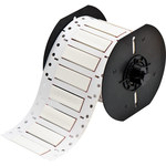 imagen de Brady Permasleeve B33D-375-2-7642 Funda de impresora troquelada - 2 pulg. x 0.375 pulg. - Blanco - B-7642