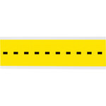 imagen de Brady 3440-DSH Etiqueta de puntuación - Perforar - Negro sobre amarillo - 7/8 pulg. x 2 1/4 pulg. - B-498