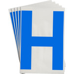 imagen de Brady Toughstripe 121737 Etiqueta en forma de letra - H - Azul - 6 pulg. x 8 pulg. - B-514