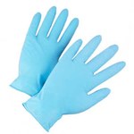 imagen de West Chester Posishield Blue Large Powdered Disposable Gloves - Industrial Grade - 9 in Length - Rough Finish - 4 mil Thick - 2900/L