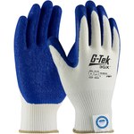 imagen de PIP G-Tek 3GX 19-D313 White/Blue Large Cut Resistant Gloves - ANSI A4 Cut Resistance - Latex Palm & Fingers Coating - 9.8 in Length - 19-D313/L