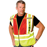 imagen de PIP High-Visibility Vest 302-PSV-RED 302-PSV-RED-M/XL - Size Medium to XL - Red - 73229