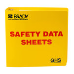 imagen de Brady Carpeta de hojas de datos GHS y MSDS 121184 - Inglés - Rojo sobre amarillo - 70691