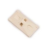 imagen de 3M CTB2X1BGA-C Off-White Adhesive ABS Cable Tie Mounting Base - 2 in Length - 1 in Wide - 06290