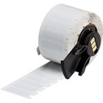 imagen de Brady M6-195-481 Etiquetas para impresoras de portaobjetos de microscopio - 0.9 pulg. x 0.375 pulg. - Poliéster - Blanco - B-481